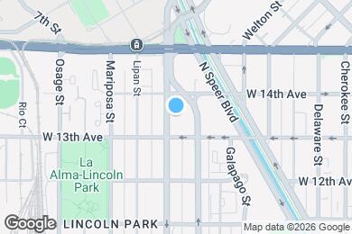 Map image of the property - 1336 1/2 Kalamath Street