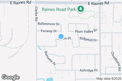 Map image of the property - 5749 Jardin Pl