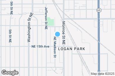 Map image of the property - 1527 NE Madison St