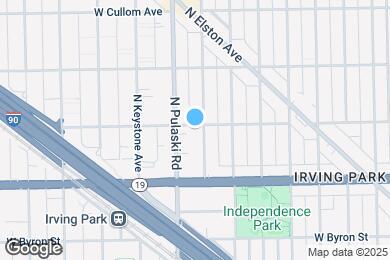 Map image of the property - 4056 N Harding Ave