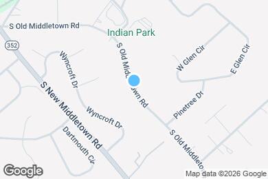 Map image of the property - 353 S Old Middletown Rd