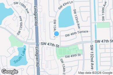Map image of the property - 4635 SW 134th Ct