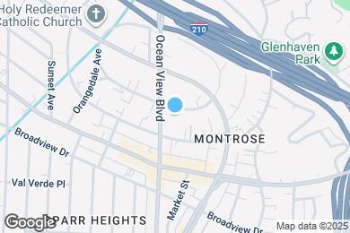Map image of the property - 2242 Mira Vista Ave