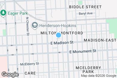 Map image of the property - 819 N Montford Ave