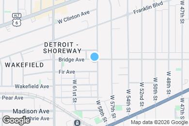 Map image of the property - 1882 W 58th St
