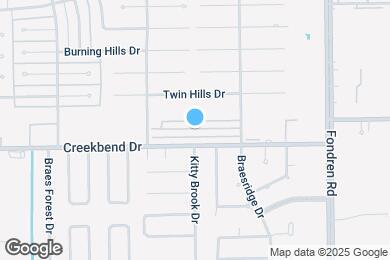 Map image of the property - 7700 Creekbend Dr