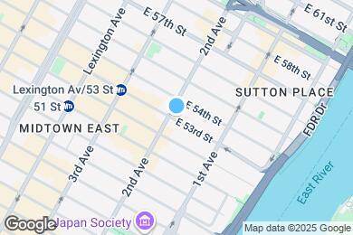 Map image of the property - 301 E 53rd St
