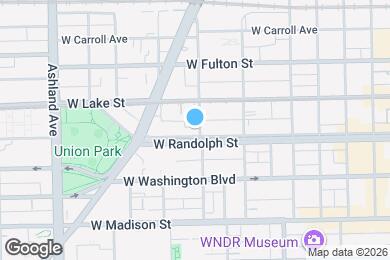 Map image of the property - 1350 W Randolph St