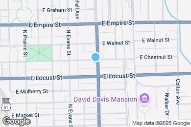 Map image of the property - 523 E Chestnut St