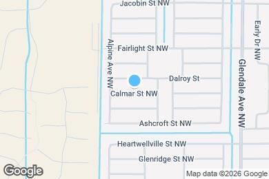 Map image of the property - 1851 Calmar St NW