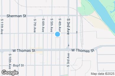 Map image of the property - 1012 S 4th Ave