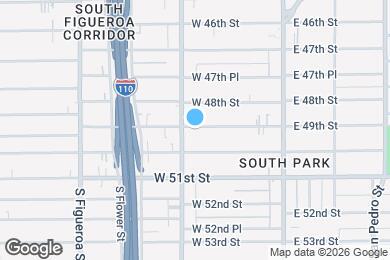 Map image of the property - 250 1/2 W 49th St