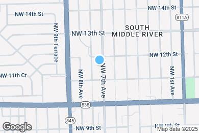 Map image of the property - 1127 NW 7th Ave