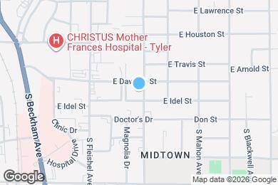 Map image of the property - 727 S Baxter Ave