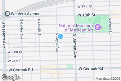 Map image of the property - 2050 W Cullerton St