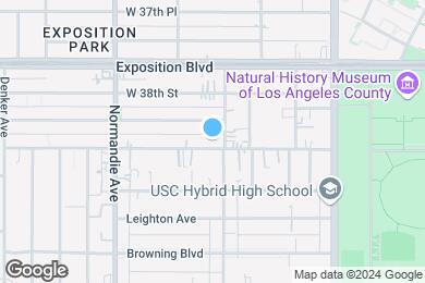 Map image of the property - 1165 W 39th Student Housing