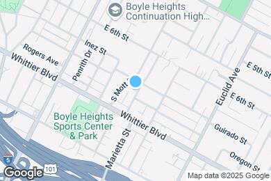 Map image of the property - Freshly renovated Boyle Heights home with ...