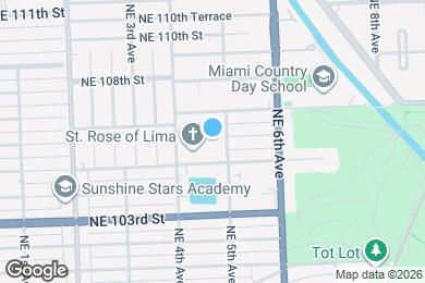 Map image of the property - 425 NE 105th St