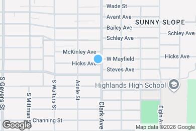Map image of the property - 2042 Hicks Ave