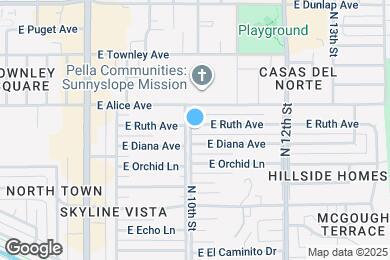Map image of the property - 1001 E Ruth Ave