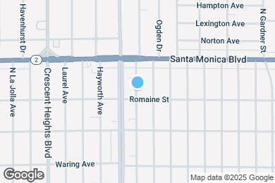 Map image of the property - 1010 N Orange Grove Ave
