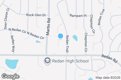 Map image of the property - 1103 Redan Trail Ct