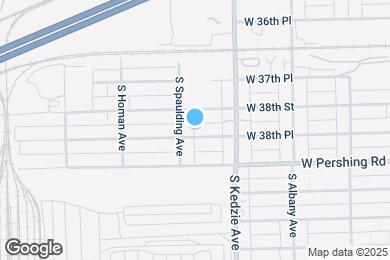 Map image of the property - 3242 W 38th Pl