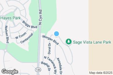 Map image of the property - 3813 W Sage Vista Ln