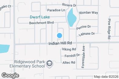 Map image of the property - 3609 Indian Woods Rd