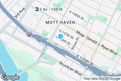 Map image of the property - 432 E 136th St