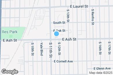 Map image of the property - 1121 E Ash St