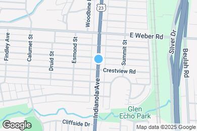 Map image of the property - 2872 Indianola Ave