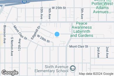 Map image of the property - Palm Terrace Apartments