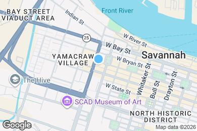 Map image of the property - 411 W Congress St