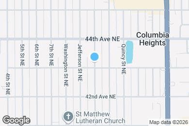 Map image of the property - 4307 Madison St NE