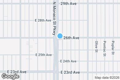 Map image of the property - 2580 N Monaco St Pkwy