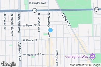 Map image of the property - 3827 N Southport Ave