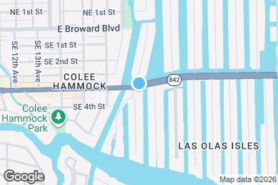 Map image of the property - 1750 E Las Olas Blvd