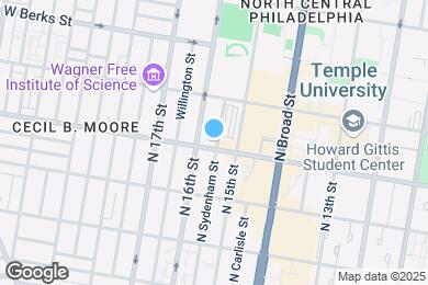 Map image of the property - 1521 Cecil B. Moore Ave