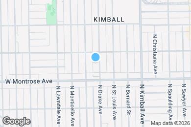 Map image of the property - 4434 N Drake Ave
