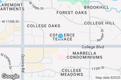 Map image of the property - Avia Apartments on College Blvd (Overland ...