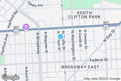 Map image of the property - 1826 E Lafayette Ave