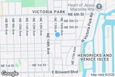 Map image of the property - 416 NE 15th Ave