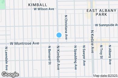 Map image of the property - 4409 N Kimball Ave
