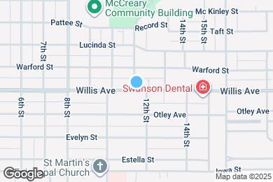 Map image of the property - 2103 Willis Ave