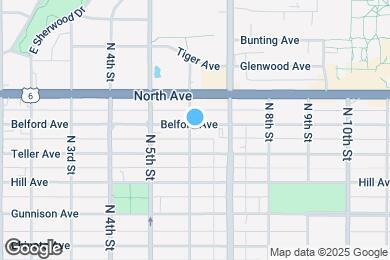 Map image of the property - 607 Belford Ave