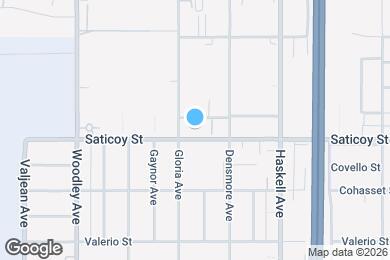 Map image of the property - 15843 Saticoy St
