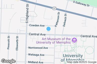 Map image of the property - 3616 Central Ave