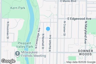 Map image of the property - 3429 N Bartlett Ave