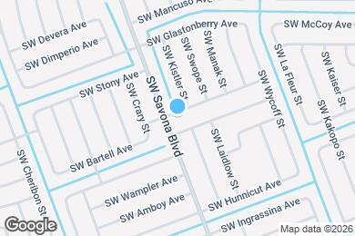 Map image of the property - 1292 SW Lawndale Ave